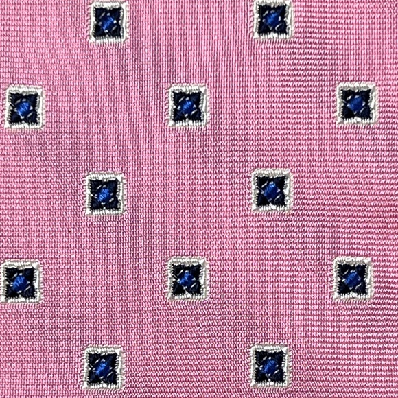 BROOKS BROTHERS Silk Tie Square Geometric - Picture 1 of 10